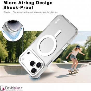 Imak smūgiams atsparus dėklas su magsafe - be spalvis (Apple Iphone 17 Pro Max/18 Pro Max) Imak smūgiams atsparus dėklas su magsafe - be spalvis (Apple Iphone 17 Pro Max/18 Pro Max)